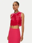 Bluzki damskie - Patrizia Pepe Bluzka 8C0713 A455 M513 Różowy Slim Fit - miniaturka - grafika 1