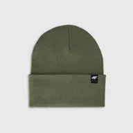 Czapki damskie - Czapka zimowa uniseks 4F 4FWAW25ACAPU674-43S Zielony U - miniaturka - grafika 1