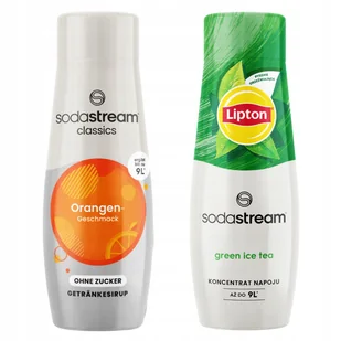 Syropy SodaStream Orange Zero Pomarańcza Bez Cukru + Lipton Ice Tea Green - Syropy i koncentraty owocowe - miniaturka - grafika 1