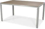 Stoły ogrodowe - Edomator.pl Stół ogrodowy aluminiowy MODENA 150 - Srebrny - miniaturka - grafika 1