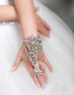 Rękawiczki - Rękawiczka biżuteria - Srebrny - miniaturka - grafika 1