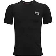 Odzież sportowa dziecięca - Under Armour Koszulka HG Armour SS-BLK - S 1361723-001_S - miniaturka - grafika 1