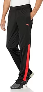 Spodenki męskie - PUMA Męskie spodnie kontrastowe 2.0, Czarny/czerwony (High Risk Red), XXL - grafika 1