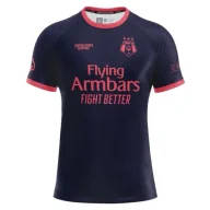 Kimona, stroje i obuwie - Ground Game Rashguard FC Armbar Krótki Rękaw Navy - miniaturka - grafika 1