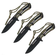 Noże - Nóż rzutka Cold Steel z paracordem 420SS - 3 szt. - miniaturka - grafika 1