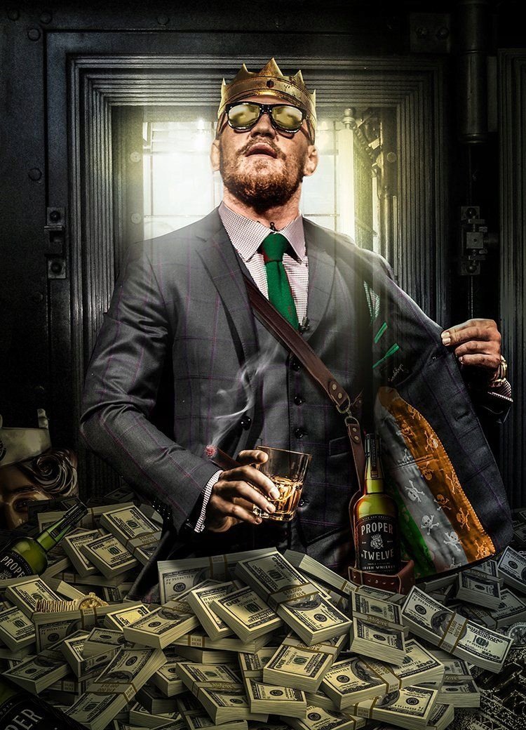 PODKŁADKA POD MYSZ Nadruk 22x18 cm Conor McGregor The Notorious Prezent