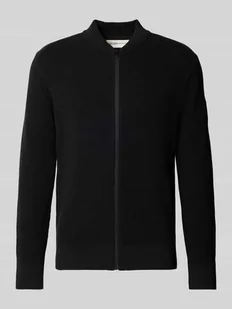 Kurtka z dzianiny o kroju regular fit z czystej bawełny - Swetry męskie - miniaturka - grafika 1