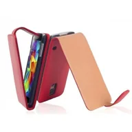 Etui i futerały do telefonów - Etui Cadorabo do Samsung Galaxy S5 / S5 NEO w kolorze CHILI RED Etui na telefon komórkowy z klapką wykonane z gładkiej imitacji skóry Etui ochronne Etui z klapką w stylu książki - miniaturka - grafika 1