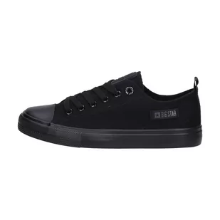 Czarne tekstylne trampki damskie BIG STAR KK274009 - Trampki damskie - miniaturka - grafika 1