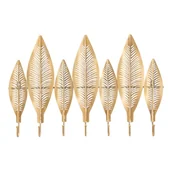 Wieszaki i stojaki - Wieszak w złotym kolorze Mauro Ferretti Long Leaf - miniaturka - grafika 1