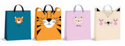 Opakowania i torebki na prezenty - Torebka upominkowa duża z uszami BB Friends Tygrys - miniaturka - grafika 1