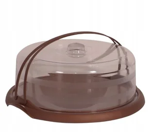 Pojemnik Okragły Na Tort Ciasto Czerwony 37,5X13,5 - Pojemniki kuchenne - miniaturka - grafika 1