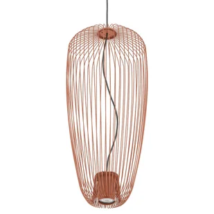 Druciana lampa wisząca nad stół PUMPKIN 11496 pomarańczowy - Lampy sufitowe - miniaturka - grafika 1