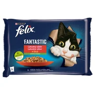 Mokra karma dla kotów - Purina Felix Fantastic Fantastic Duo Wiejskie Smaki galaretka saszetki 4x100g MS_15212 - miniaturka - grafika 1
