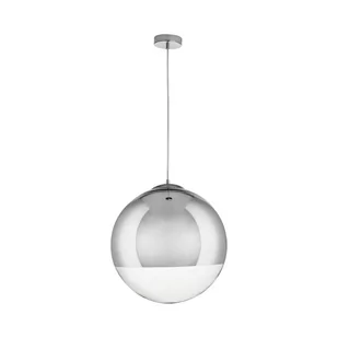 KKS Szklana lampa wisząca FLASH MP1238-400 skandynawska nad wyspę chrom - Lampy sufitowe - miniaturka - grafika 1