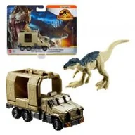 Samochody i pojazdy dla dzieci - Matchbox Jurassic World Transporter z Baryonyxem Mattel - miniaturka - grafika 1