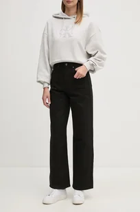Calvin Klein jeansy damskie kolor czarny K20K207609 - Spodnie damskie - miniaturka - grafika 1