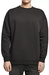 Swetry męskie - Build Your Brand Męska bluza Basic Crewneck Sweater, męski sweter dostępny w 3 kolorach, rozmiary S - XXL, czarny (Black 00007), M - grafika 1