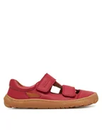 Buty dla dziewczynek - Froddo Sandały Barefoot Sandal G3150266-5 DD Czerwony - miniaturka - grafika 1