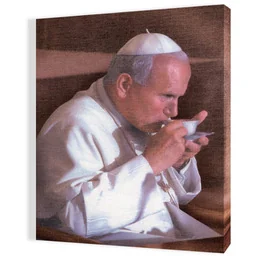 Obraz religijny na płótnie Święty Jan Paweł II - Ikony i obrazy sakralne Obraz religijny na płótnie Święty Jan Paweł II - Ikony i obrazy sakralne - miniaturka - grafika 1
