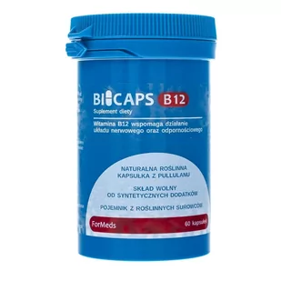 ForMEDS BIOCAPS B12 Witamina B12 60 kapsułek - Witaminy i minerały - miniaturka - grafika 1