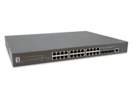 Pozostałe akcesoria sieciowe - LevelOne GTP-2871 łącza sieciowe Zarządzany L3 Gigabit Ethernet (10/100/1000) Obsługa PoE Szary - miniaturka - grafika 1