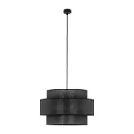 Lampy sufitowe - Abażurowa lampa wisząca na 3 żarówki E27 TK 5099 z serii CALISTO BLACK - miniaturka - grafika 1