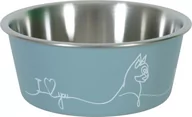 Miski dla psów - ZOLUX Antypoślizgowa miska dla kota LOVE kol. niebieski 400ML - miniaturka - grafika 1