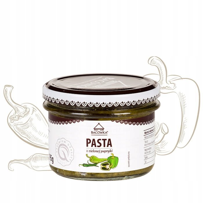 Pasta z zielonej Papryki 195g Bacówka