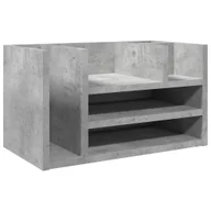 Przyborniki na biurko - Organizer na biurko, szarość betonu, 44,5x24x25 cm - miniaturka - grafika 1