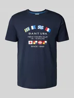 Koszulki męskie - T-shirt z detalami z logo - miniaturka - grafika 1