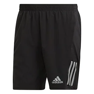 adidas Męskie szorty OWN The Run SHO Shorts, czarne/odblaskowe srebro, S 7" - Spodenki damskie - miniaturka - grafika 1