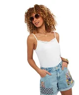 Koszulki i topy damskie - Joe Browns Damska koszulka z ramiączkami Essential Cami, biała, 18 - miniaturka - grafika 1