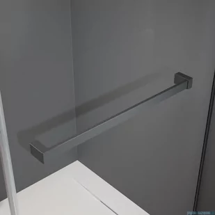 Radaway Modo SL II Brushed GunMetal kabina Walk-in 50x200 lewa szczotkowany grafit 10319054-92-01L - Kabiny prysznicowe - miniaturka - grafika 4