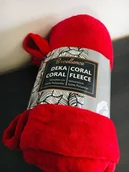 Koce - Carbotex koc polarowy Coral 150 x 200 cm poliester czerwony twm_967188 - miniaturka - grafika 1