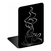 Podpórki do książek - Podpórka stojak do książek AD13 KAWA czarny - miniaturka - grafika 1