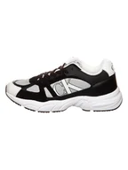 Trampki męskie - Calvin Klein Skórzane sneakersy w kolorze czarno-białym - miniaturka - grafika 1