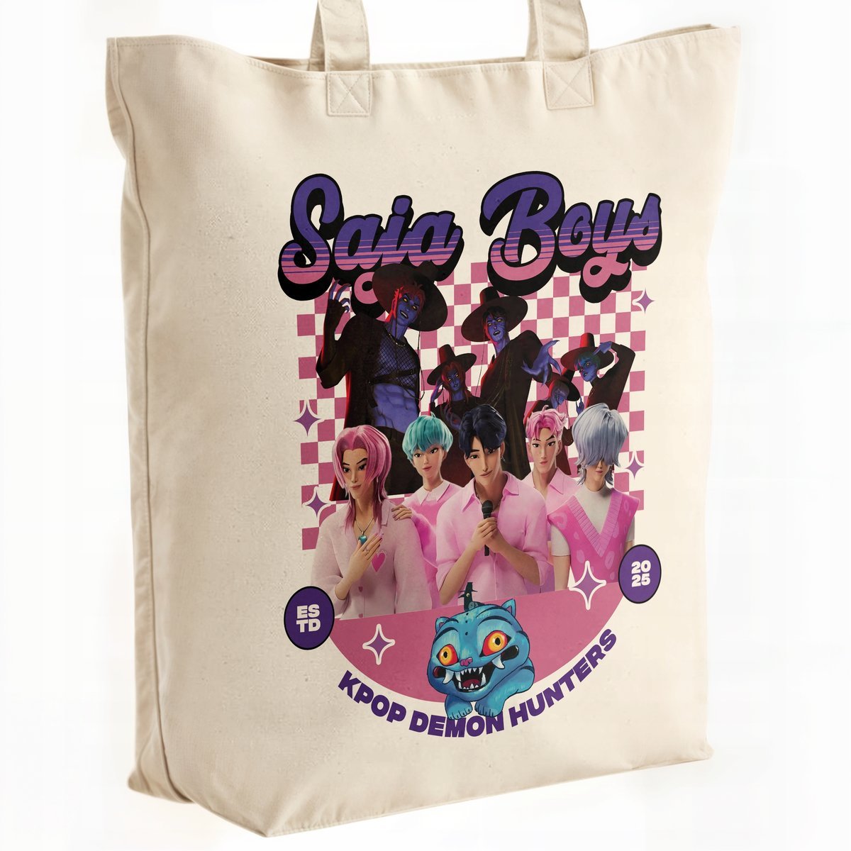 Torba bawełniana premium KPopowe Łowczynie Demonów Huntrix Saja Dla Fanów