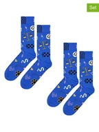 Skarpetki męskie - Happy Socks Skarpety (2 pary) w kolorze niebieskim - miniaturka - grafika 1