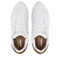 Sneakersy męskie - Sneakersy Skechers Uno - Suited On Air 183004 Biały - miniaturka - grafika 1