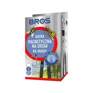 Siatka na drzwi magnetyczna biała 160 x 220 cm BROS - Zwalczanie i odstraszanie szkodników - miniaturka - grafika 1