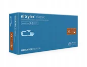 Rękawiczki jednorazowe - Mercator Medical, Rękawice Nitrylowe Nitrylex Classic Blue Txt, XL, 100 Szuk - miniaturka - grafika 1