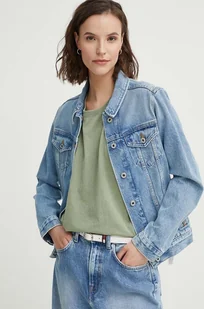Pepe Jeans kurtka jeansowa REGULAR JACKET damska kolor niebieski przejściowa PL402432MP4 - Kurtki damskie - miniaturka - grafika 1