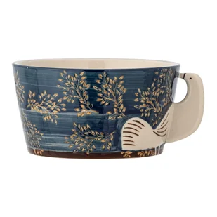 Niebieska kamionkowa miska 460 ml Hezha – Bloomingville - Miski i półmiski - miniaturka - grafika 1