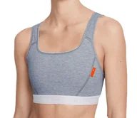 Biustonosze - Stanik sportowy Nike Swoosh Soft Tee Dri-FIT DD1213493 XS - miniaturka - grafika 1