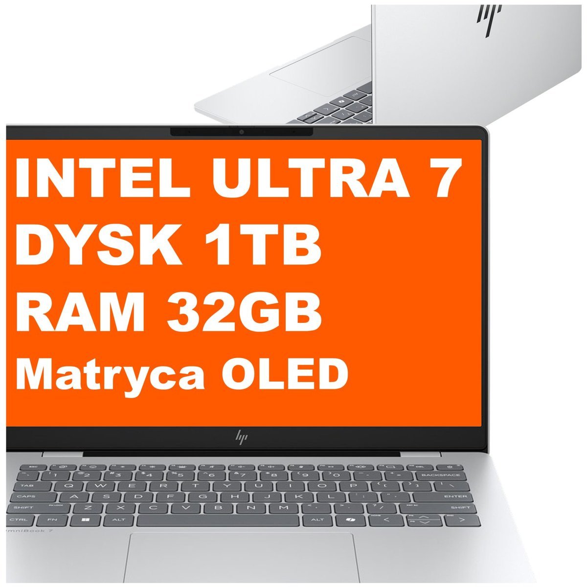 HP OmniBook 7 14-fr0674nd / BK6D6EA / Ultra 7 / 32GB / 1TB / Intel Arc / 3k / Win 11 / Srebrny