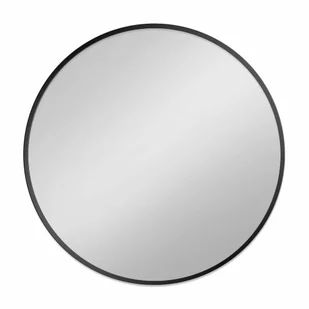 Lustro łazienkowe led barwa neutralna okrągłe 60 cm Circle w ramie czarny Manufaktura Parczówek - Lustra - miniaturka - grafika 1