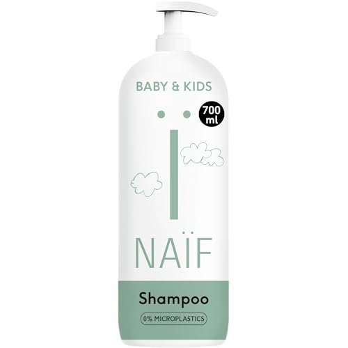 Naïf Pielęgnujący szampon – dla niemowląt i dzieci – naturalne składniki – bez mikroplastiku – 700 ml