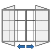 Gabloty - B2B Partner Zewnętrzna gablota dwudrzwiowa, 1440 x 1000 mm HD 40 18 1000x1440 - miniaturka - grafika 1