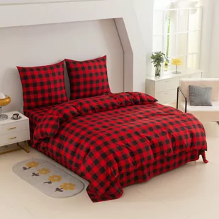 Pościel Bawełniana 200X200 Krata Drwala - Pościel - miniaturka - grafika 1